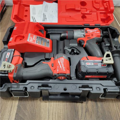 GOOD MILWAUKEE M18 FUEL 18V Lithium-Ion Brushless Cordless Hammer Drill and Impact Driver Combo Kit (2-Tool) with 2 Batteries
