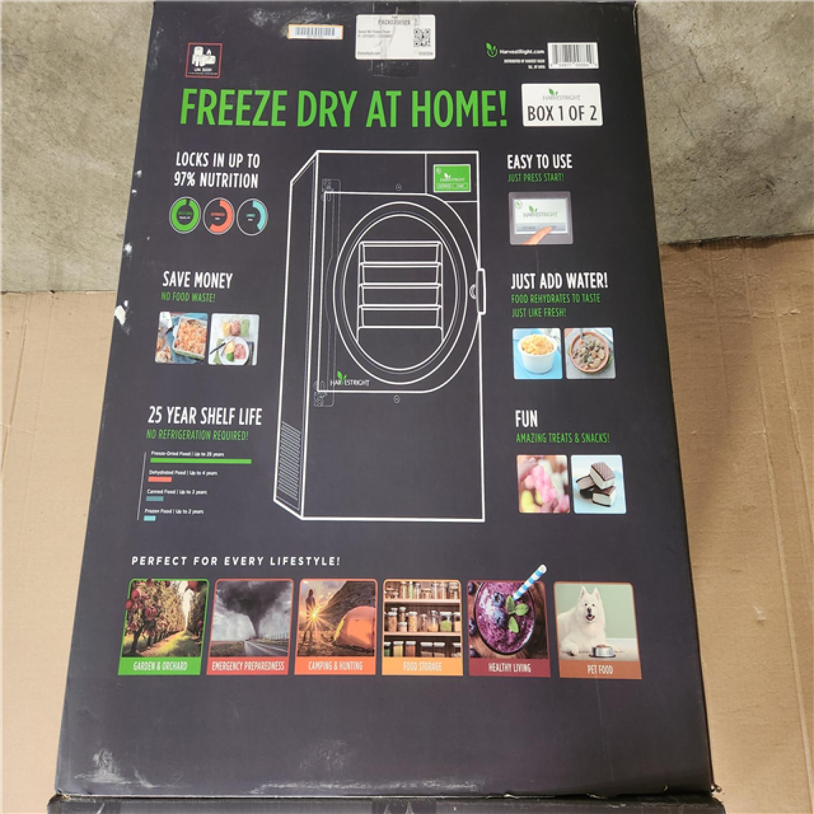 Phoenix NEW Harvest Right 4-Tray High Capacity Black Aluminum Home Pro Freeze Dryer with Mylar Starter Kit (SEALED)