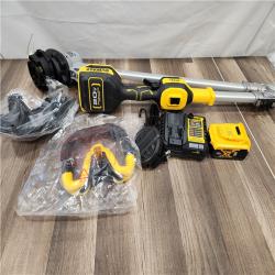 AS-IS - DeWalt 20V MAX 14 in. Brushless Cordless Battery Powered Foldable String Trimmer Kit with (1) 5 Ah Battery & Charger