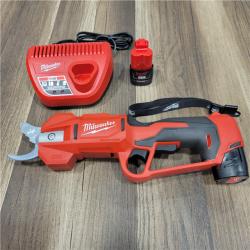 AS-IS Milwaukee 2534-21 M12 Lithium-Ion Brushless Cordless Pruning Shears Kit 2.0 Ah