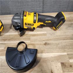 HOUSTON LOCATION - AS-IS DeWalt Flexvolt 60V Max Cordless Grinder  4.5 in; 6 in  Kit  W/ (2) 6.0 AH BATTERY & CHARGER (DCG418X2)
