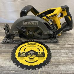 AS-IS DEWALT FLEXVOLT 60V MAX Cordless Brushless 7-1/4 in. Wormdrive Style Circular Saw (Tool Only)