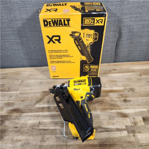 HOUSTON LOCATION - AS-IS DEWALT 20-Volt 30° Cordless Framing Nailer (Tool-Only)