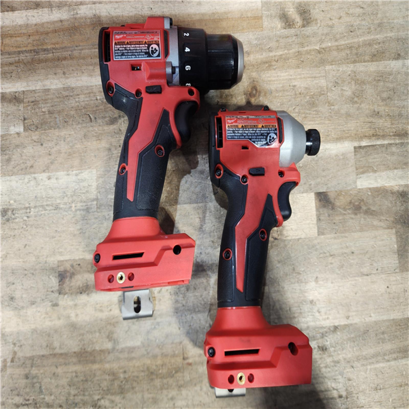 HOUSTON LOCATION - AS-IS Milwaukee 18V Lithium-Ion Brushless Cordless Compact Drill/Impact Combo Kit