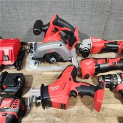 HOUSTON LOCATION - AS-IS (APPEARS LIKE NEW) M18 18-Volt Lithium-Ion Cordless Combo Kit 7-Tool with 2-Batteries  Charger and Tool Bag