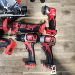 HOUSTON LOCATION - AS-IS MILWAUKEE 9 TOOL COMBO KIT W/ (2) BATTERY & CHARGER