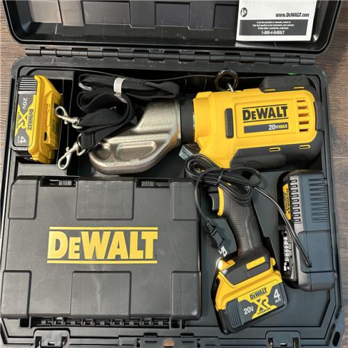 California AS-IS DeWalt Died Cable Crimping Kit, includes (2) Batteries, Charger & Hard Case-Appears in LIKE NEW Condition