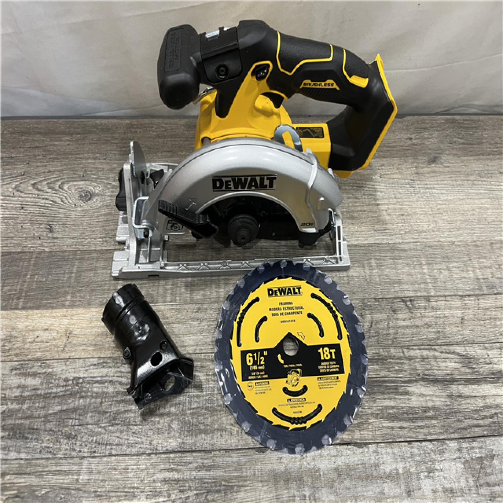 AS-IS DEWALT 20V MAX Cordless Brushless 6-1/2 in. Sidewinder Style Circular Saw (Tool Only)