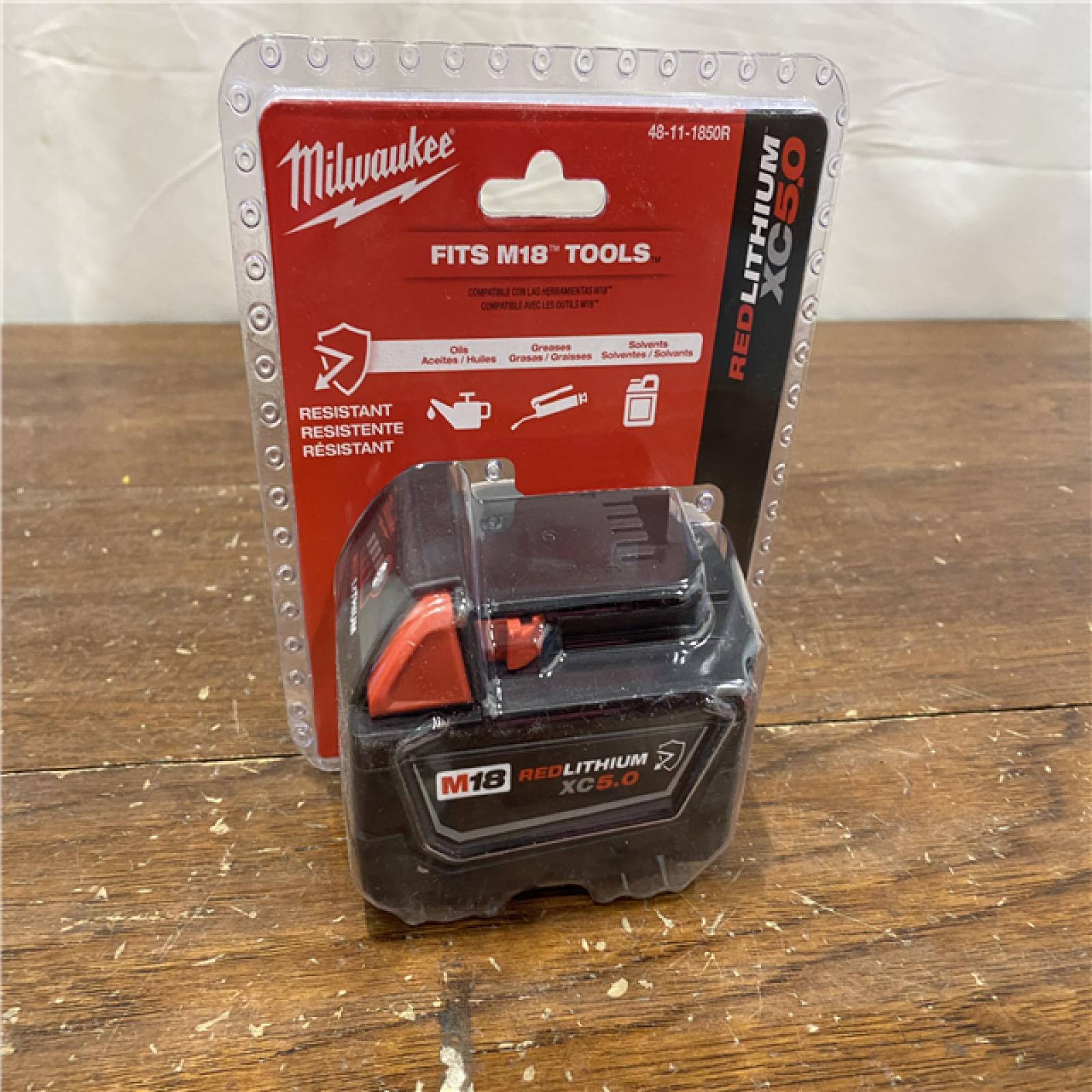 NEW Milwaukee 48-11-1850R M18 18V REDLITHIUM XC5.0 Oil Resistant Battery