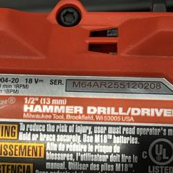 AS-IS Milwaukee FUEL 18V Lithium-Ion Brushless Cordless Hammer Drill and Impact Driver Combo Kit