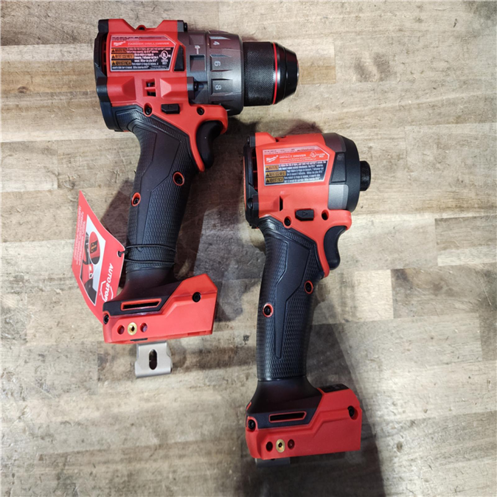 HOUSTON LOCATION - AS-IS Milwaukee FUEL 18V Lithium-Ion Brushless Cordless Hammer Drill and Impact Driver Combo Kit