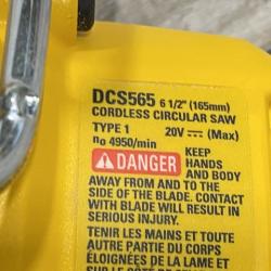 AS-IS DEWALT 20V MAX Cordless Brushless 6-1/2 in. Sidewinder Style Circular Saw (Tool Only)