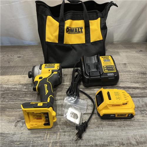 AS-IS DEWALT Atomic 20V Max Lithium-Ion Brushless Cordless Compact 1/4 in. Impact Driver Kit