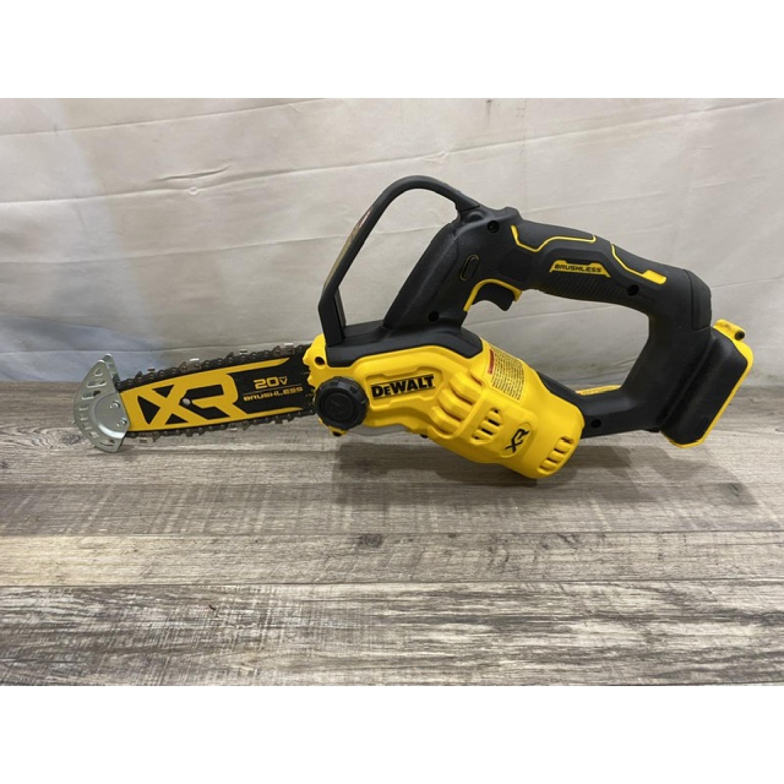 AS-IS DEWALT 20V MAX 8 in. Brushless Cordless Battery Powered Pruning Chainsaw (Tool Only)