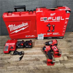 HOUSTON LOCATION - AS-IS Milwaukee FUEL 18V Lithium-Ion Brushless Cordless Hammer Drill and Impact Driver Combo Kit