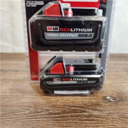 New Milwaukee M18 18-Volt Lithium-Ion HIGH OUTPUT XC 8.0 Ah and 3 Ah Battery (2-Pack)