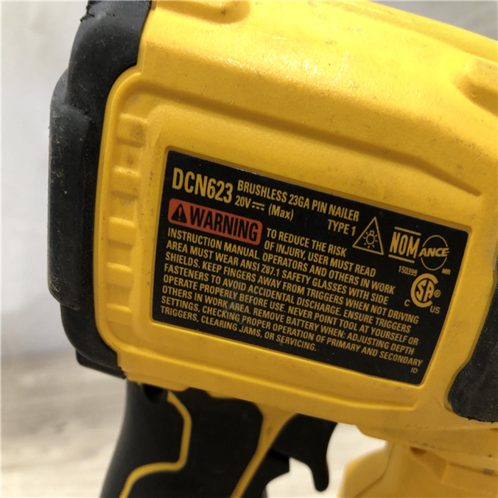 AS-IS DeWalt DCN623D1 20V MAX Atomic Compact Cordless Pin Nailer Kit