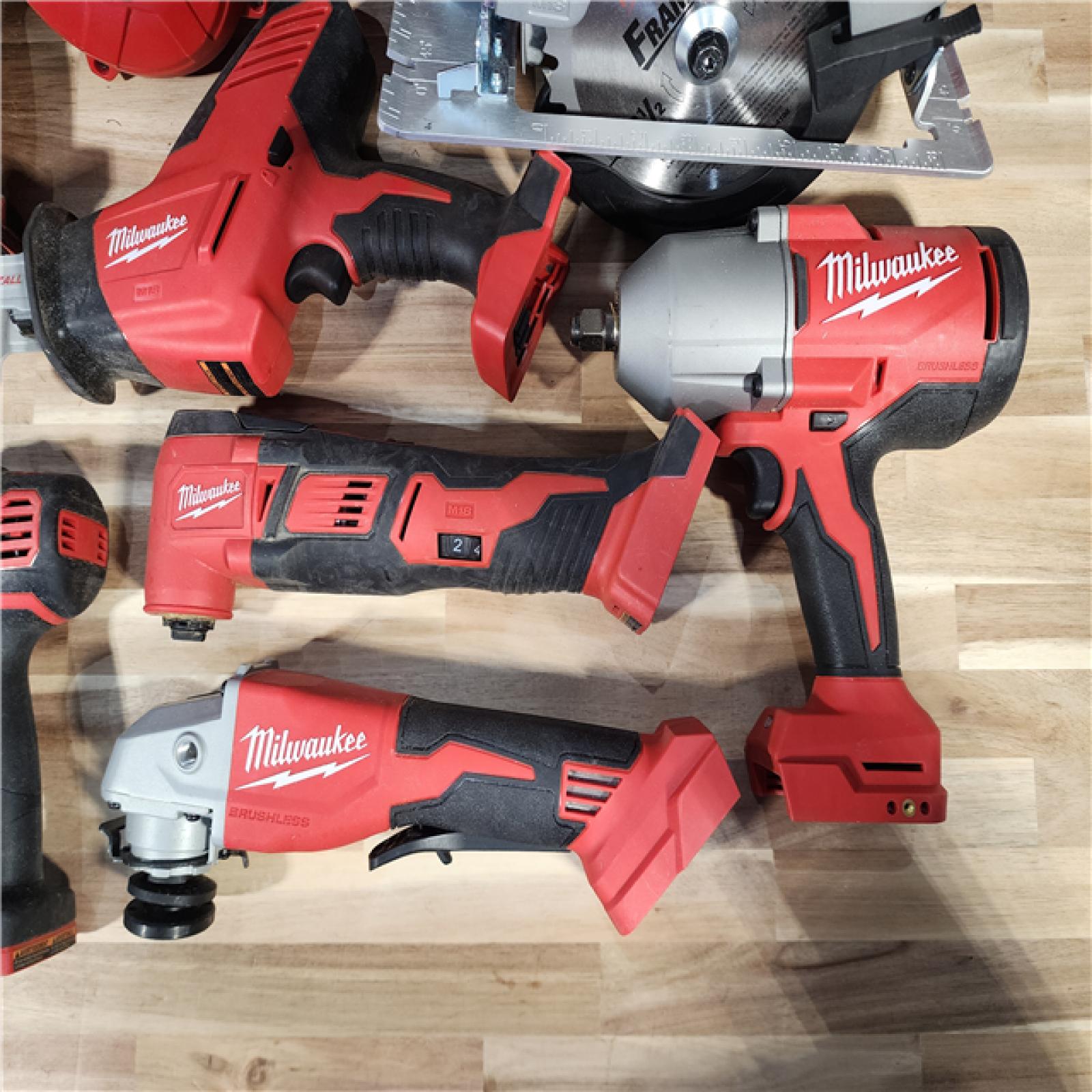 HOUSTON LOCATION - AS-IS M18 18-Volt Lithium-Ion Cordless Combo Kit 9-Tool with 2-Batteries, Charger and Tool Bag