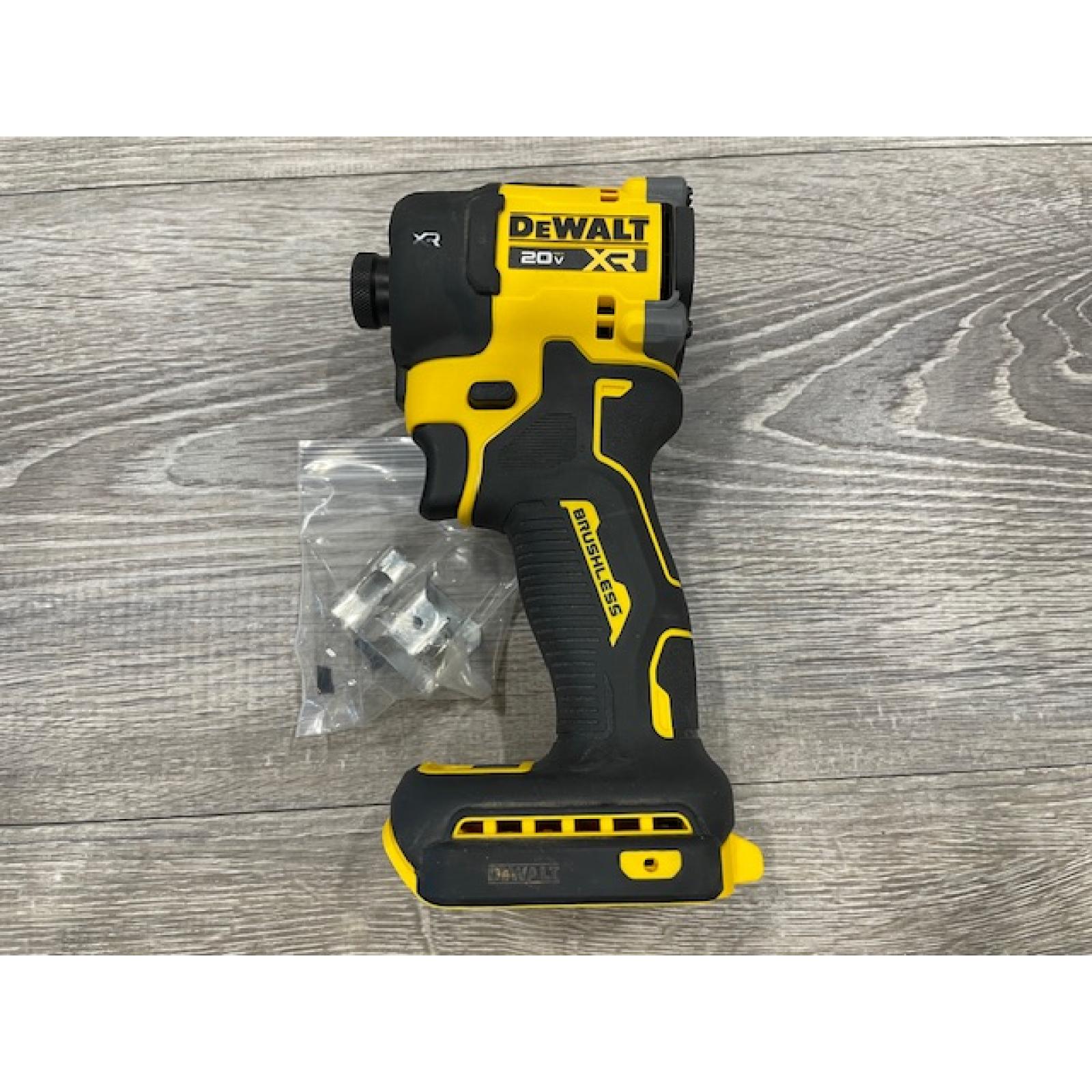 AS-IS DEWALT 20V XR Brushless Cordless 1/4 in. Quiet Hydraulic Impact Driver (Tool-Only)