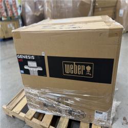 DALLAS LOCATION - Weber Genesis S-315 3-Burner Natural Gas Grill in Stainless Steel with Side Tables