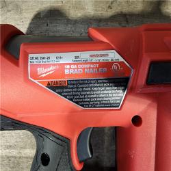 HOUSTON LOCATION - AS-IS Milwaukee M12 FUEL 18 Gauge Compact Brad Nailer (Tool-Only)