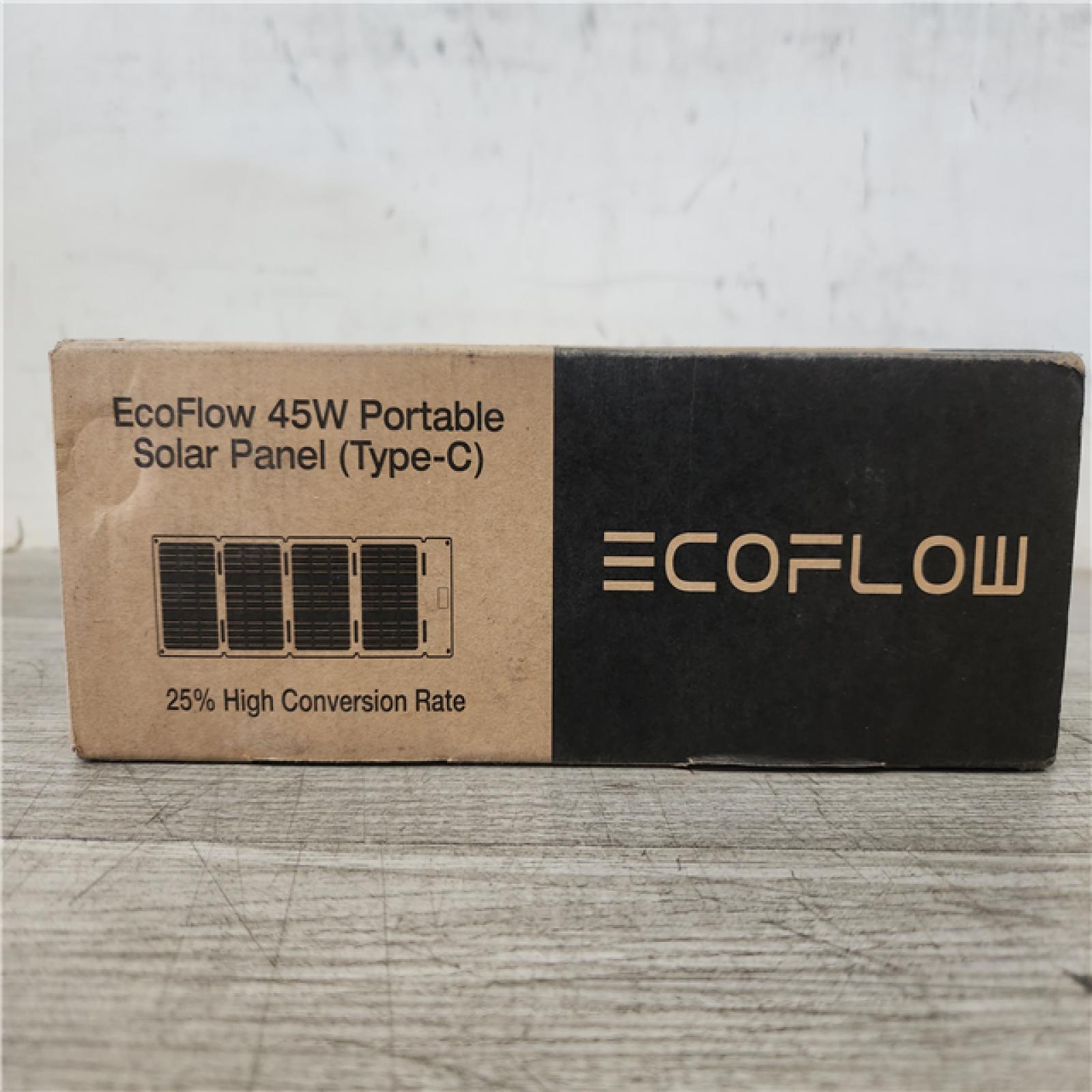 Phoenix NEW EcoFlow 45-Watt TOPCon Portable Solar Panel Up to 25% Conversion Rate  IP68  Ideal Solar Power Source for RIVER 2 Series (SEALED)