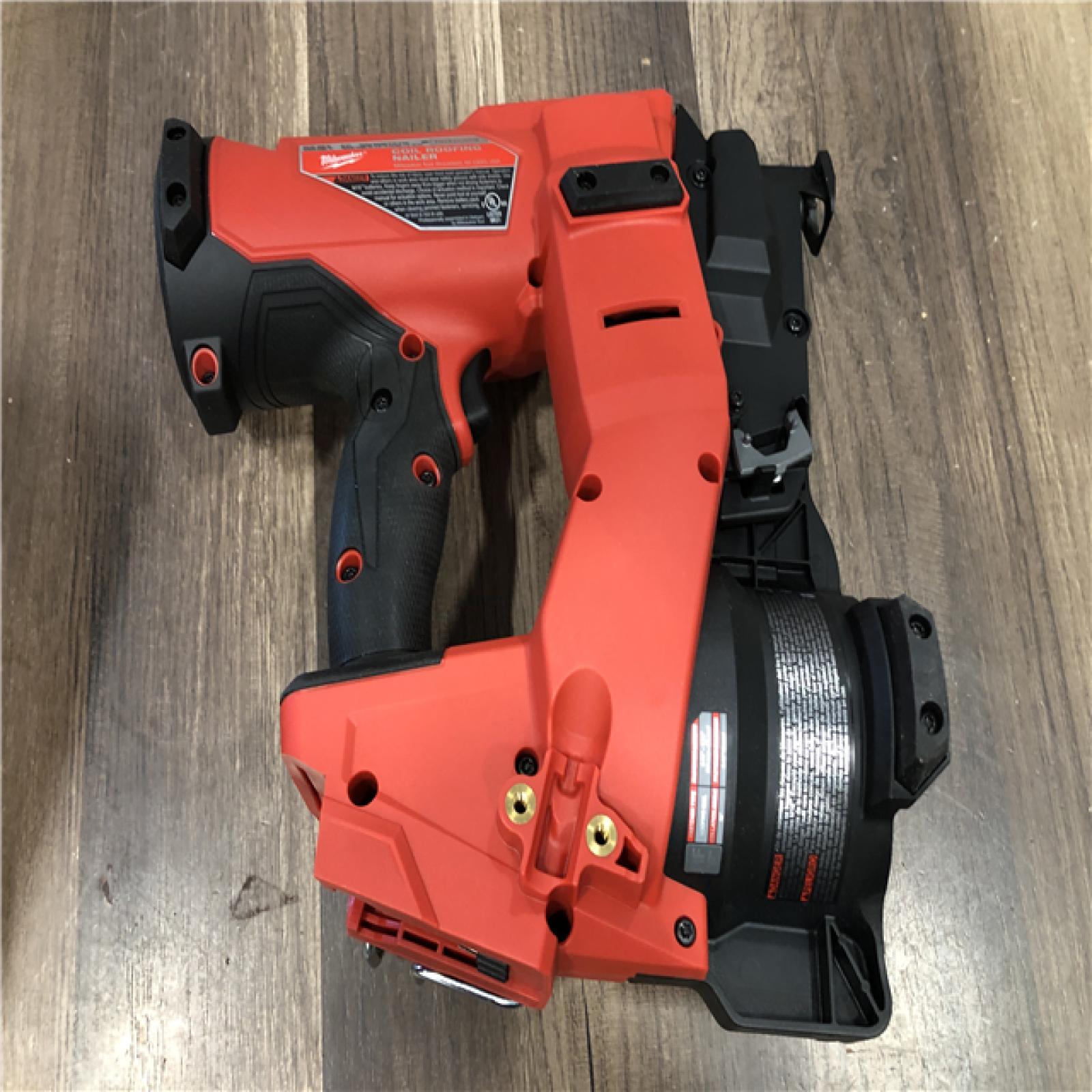 AS-IS Milwaukee FUEL 18-Volt Lithium-Ion Brushless Cordless Coil Roofing Nailer (Tool Only)