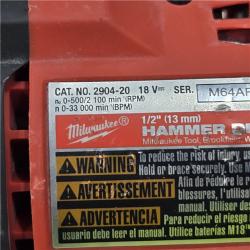 AS-IS Milwaukee 2904-20 12V 1/2  Hammer Drill/ Driver