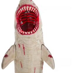 DALLAS LOCATION - Home Accents Holiday 7 ft. Dead Water LED Megalodon Shark