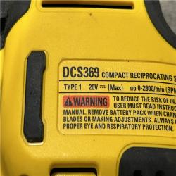 AS-IS DEWALT ATOMIC 20V MAX Cordless Brushless Compact Reciprocating Saw (Tool Only)