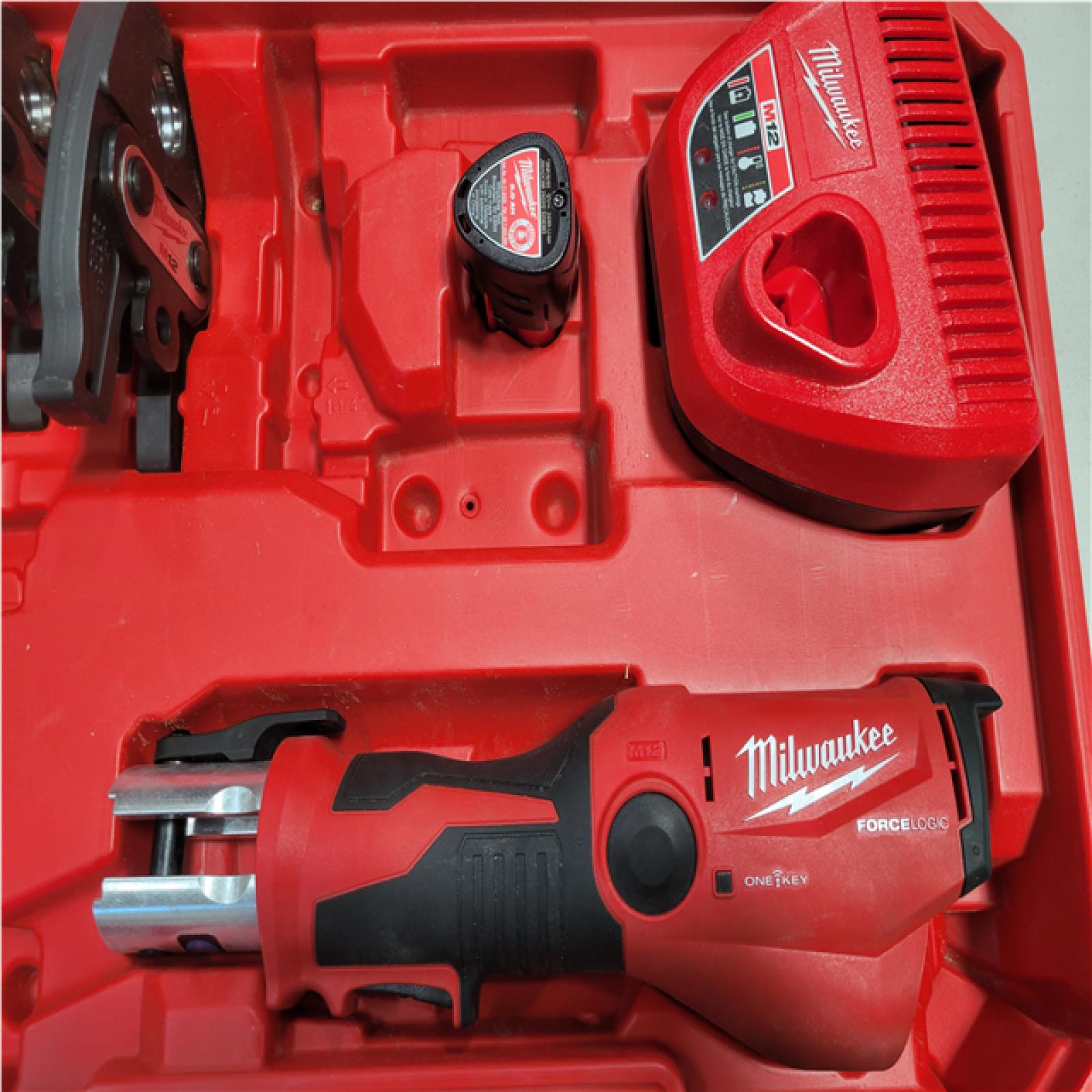 CALIFORNIA AS-IS MILWAUKEE M12 FORCE LOGIC PRESS TOOL
