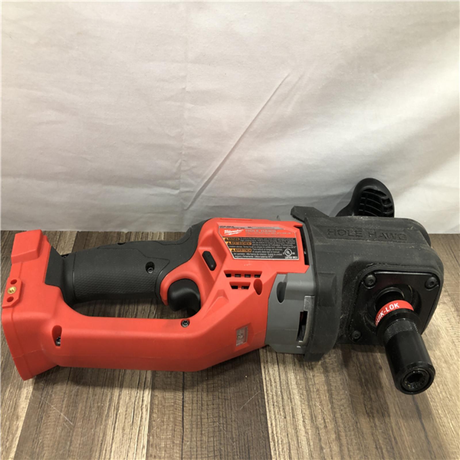 AS-IS Milwaukee FUEL 18V Lithium-Ion Brushless Cordless Hole Hawg 7/16 in. Right Angle Drill W/ Quick-Lok (Tool-Only)