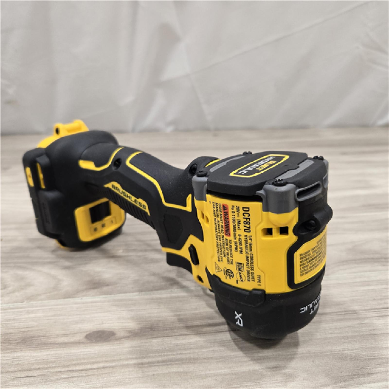 AS-IS DEWALT 20V MAX* XR Cordless 1/4 Quiet Hydraulic Impact Driver (Tool-Only)