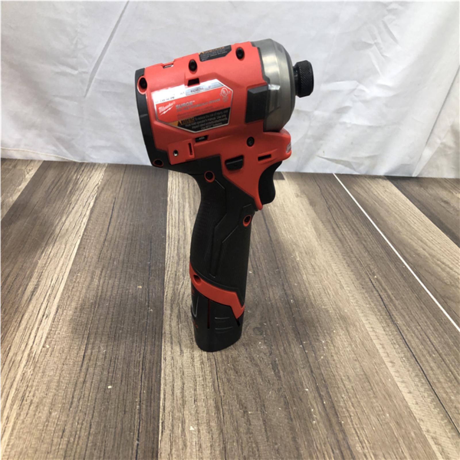 AS-IS Milwaukee FUEL SURGE 12V Lithium-Ion Brushless Cordless 1/4 in. Hex Impact Driver Compact Kit