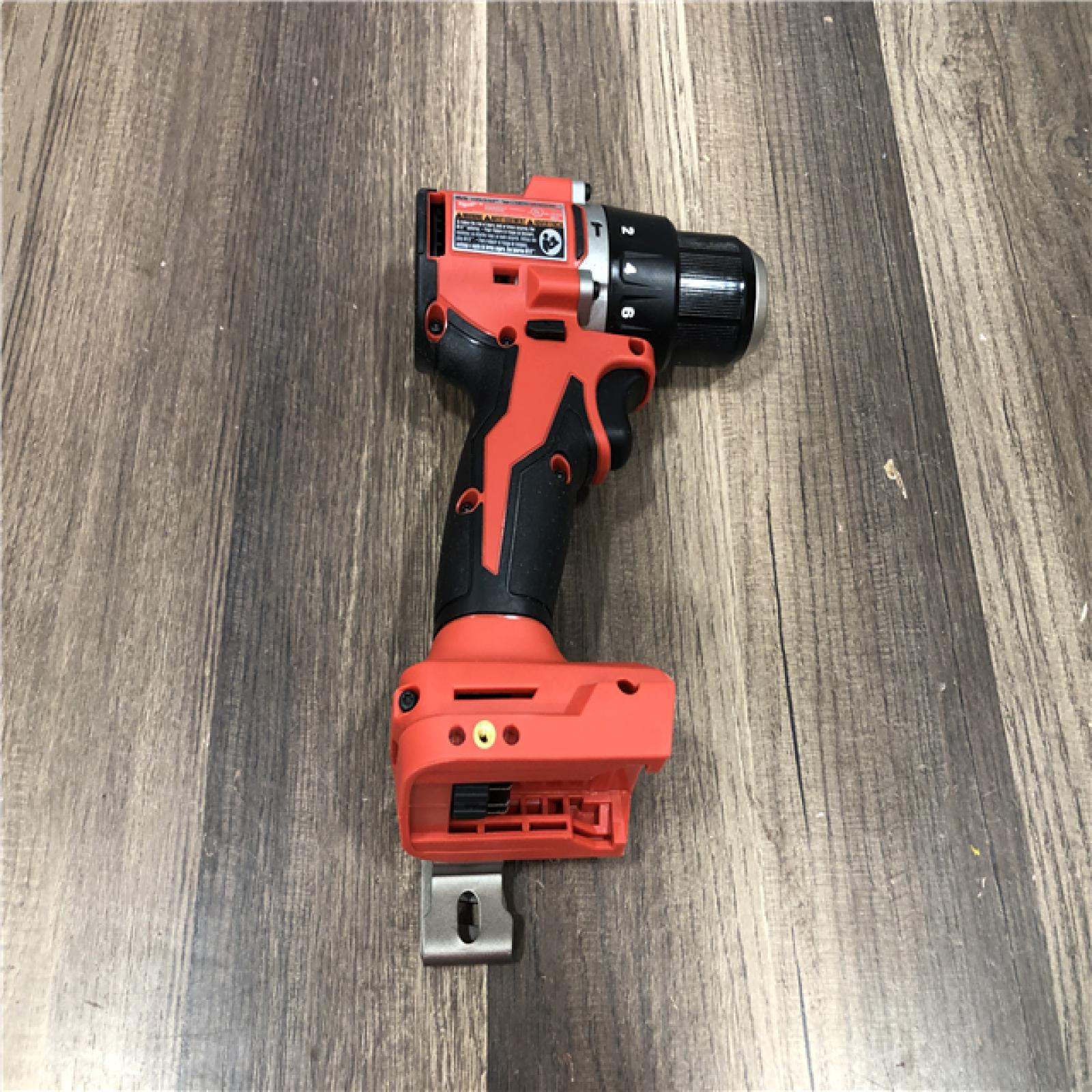 AS-IS Milwaukee 18V Lithium-Ion Brushless Cordless 1/2 in. Compact Hammer Drill/Driver (Tool-Only)