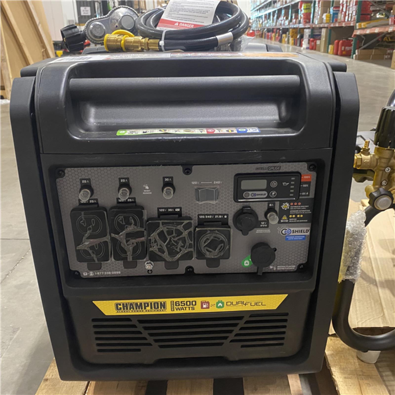 Dallas Location - As-Is Champion 201532 6500W Dual Fuel Inverter Generator