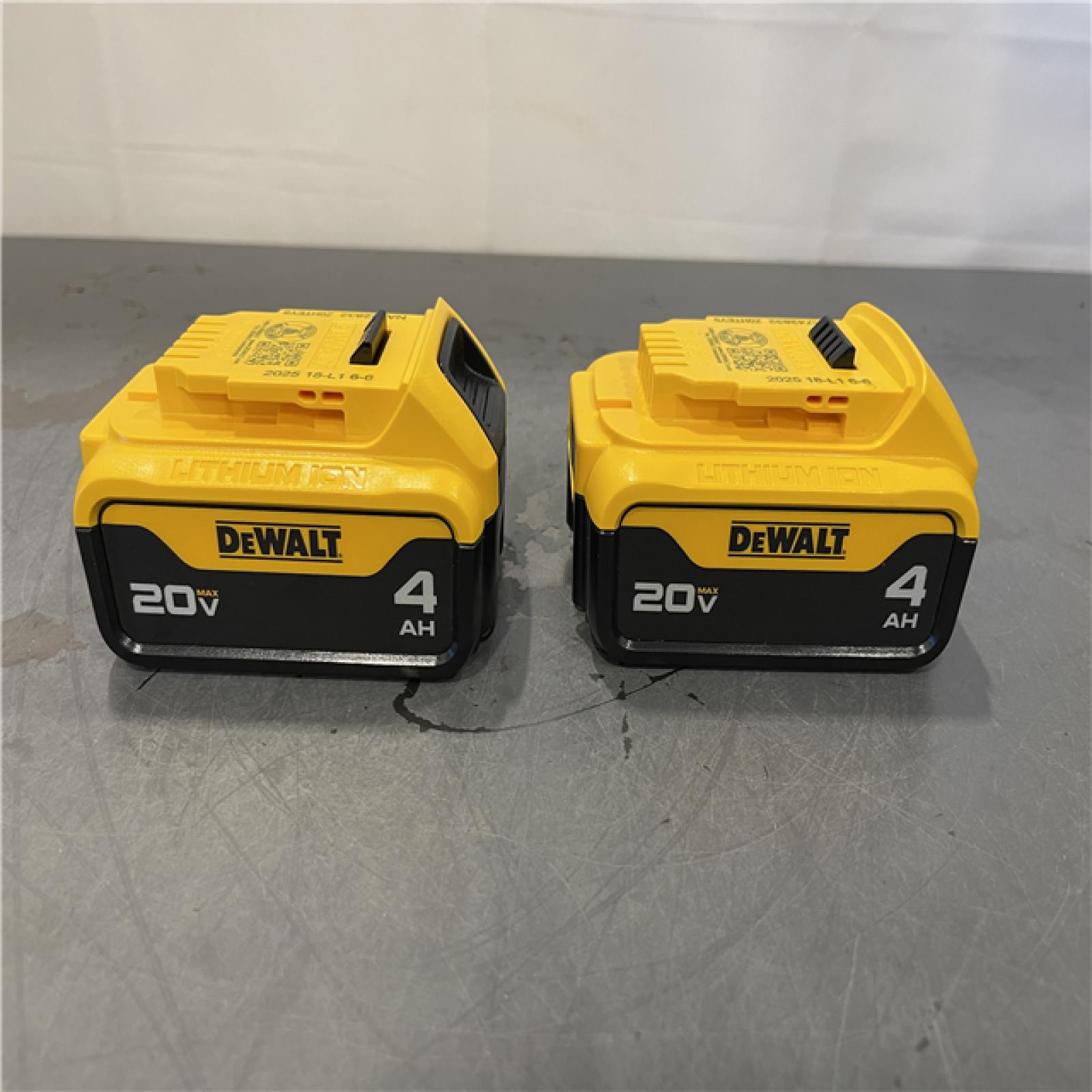 AS-IS - DEWALT 20V MAX XR 4 Ah Li-Ion Battery (2 Pc)