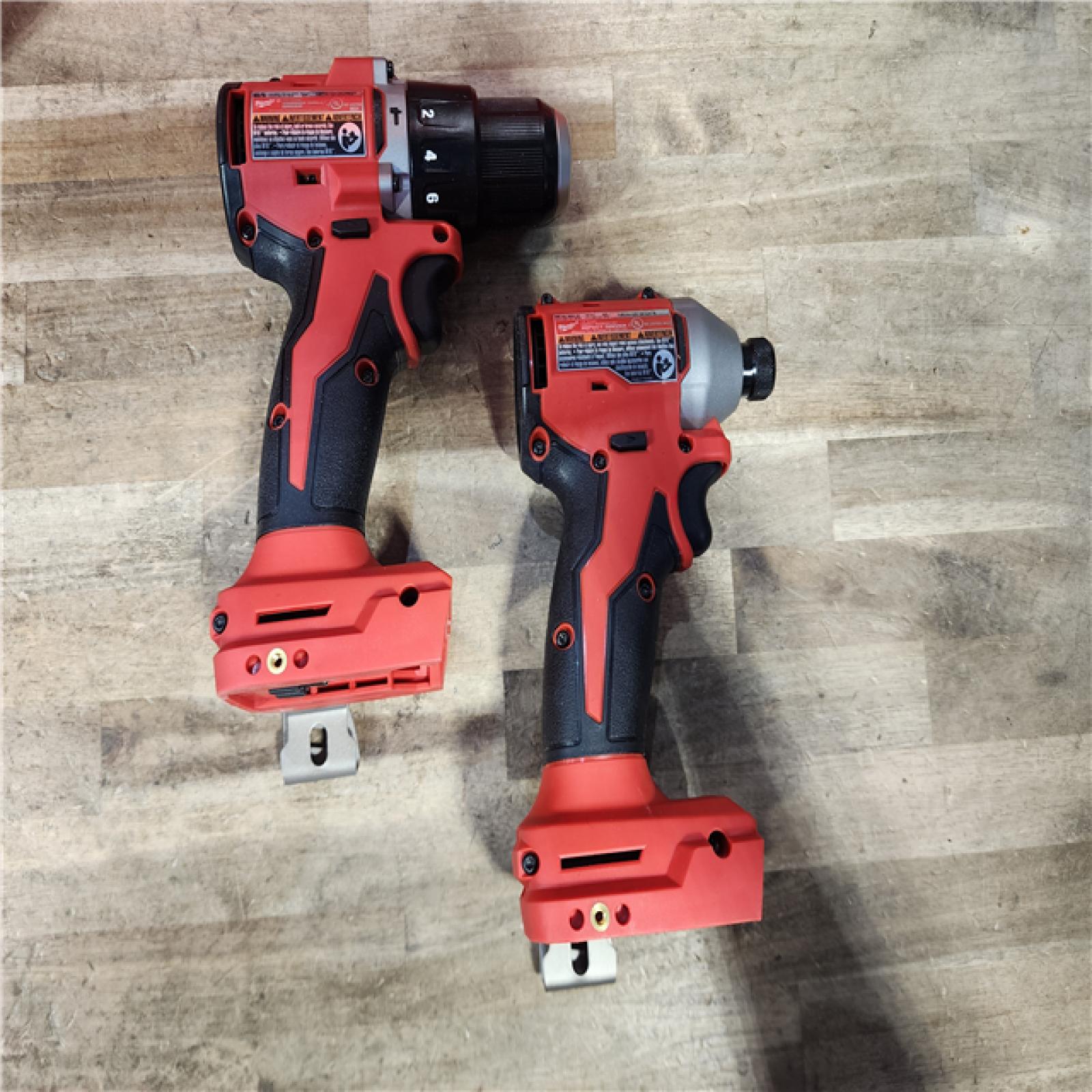 HOUSTON LOCATION - AS-IS M18 18-Volt Lithium-Ion Brushless Cordless Compact Hammer Drill/Impact Combo Kit (2-Tool) with (2) Batteries  Bag