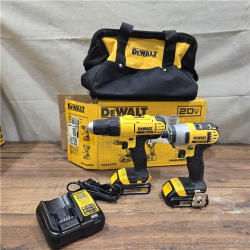 AS-IS DeWALT 20V MAX Cordless Drill Driver/Impact Driver Combo Kit 1.3 Ah Lithium Ion
