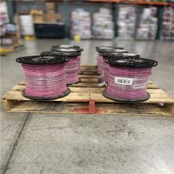 DALLAS LOCATION- SOUTHWIRE PINK MIXED WIRE PALLET- (8 SPOOLS)