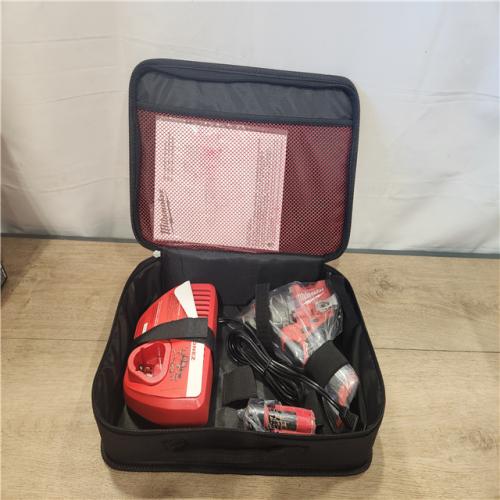 AS-IS- Milwaukee M12 FUEL 12-Volt Lithium-Ion Brushless Cordless 1/2 in. Hammer Drill Kit with 1 Compact 2.0Ah Battery Pack and 1 Charger