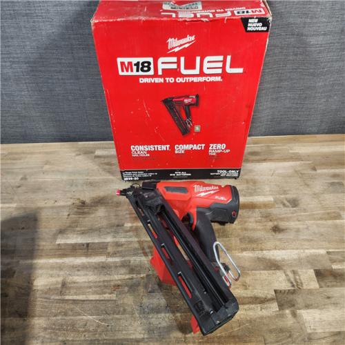 HOUSTON LOCATION - AS-IS Milwaukee 2839-20 M18 FUEL 15 Ga. 18 Volt Brushless Angled Finish Nailer (TOOL ONLY)