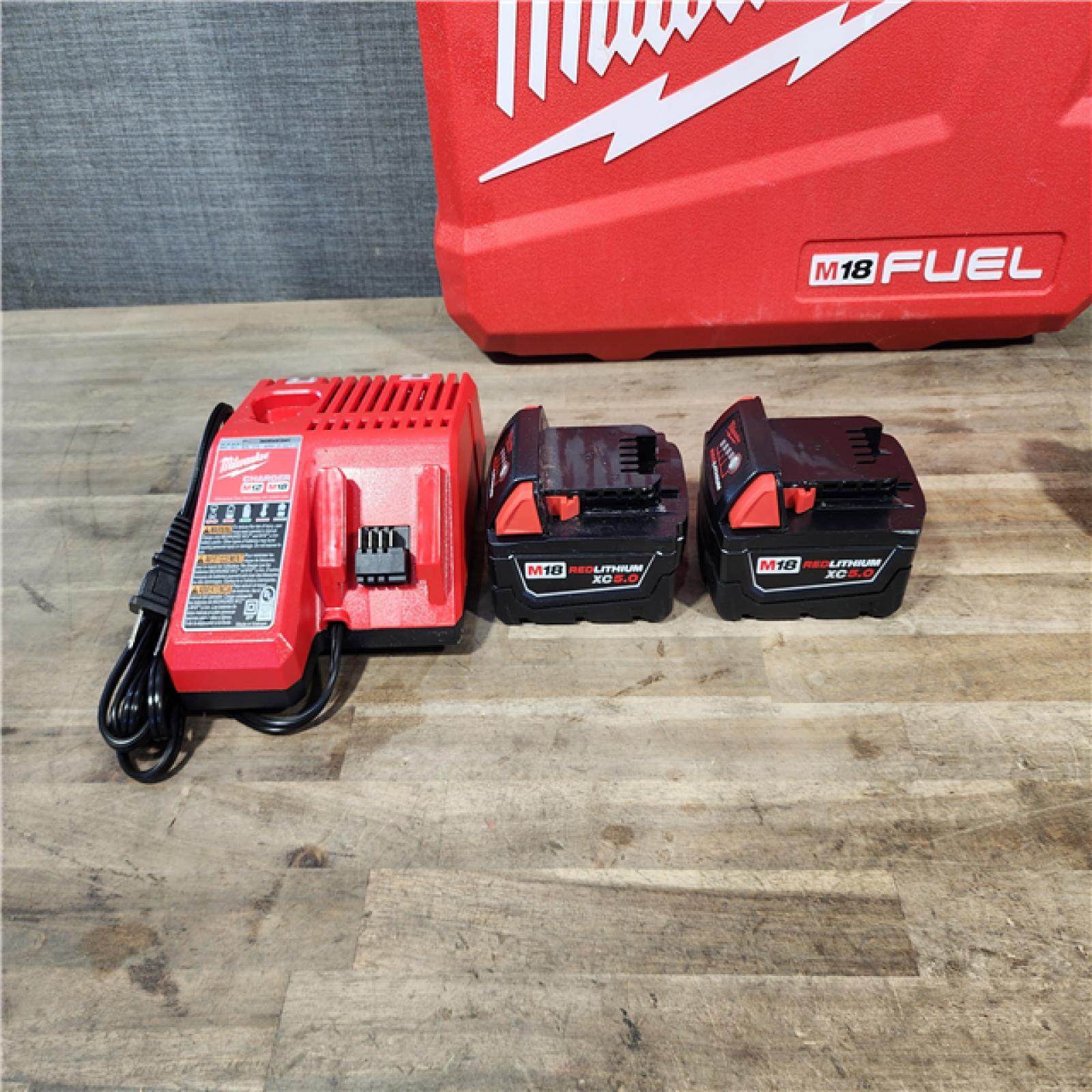 HOUSTON LOCATION - AS-IS MILWAUKEE FUEL 18V Lithium-Ion Brushless Cordless Hammer Drill and Impact Driver Combo Kit