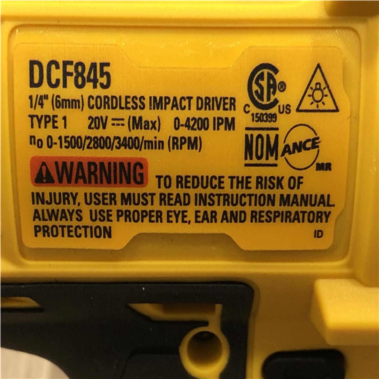 AS-IS DEWALT 20-Volt Maximum XR Cordless Brushless 1/4 in. 3-Speed Impact Driver (Tool-Only)