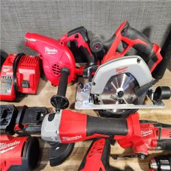 HOUSTON LOCATION - AS-IS MILWAUKEE 9 TOOL COMBO KIT W/ (2) BATTERY & CHARGER