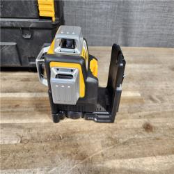 HOUSTON LOCATION - AS-IS DEWALT 12V MAX Lithium-Ion 100 ft. Green Self-Leveling 3-Beam 360 Degree Laser Level with 2.0Ah Battery  Charger and Case