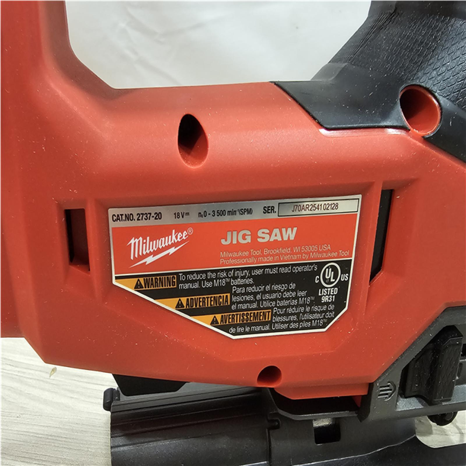 AS-IS Milwaukee FUEL 18V Lithium-Ion Brushless Cordless Jig Saw (Tool-Only)