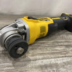 AS-IS DEWALT 20V MAX XR Cordless Brushless 4.5 in. Slide Switch Small Angle Grinder with Kickback Brake (Tool Only)
