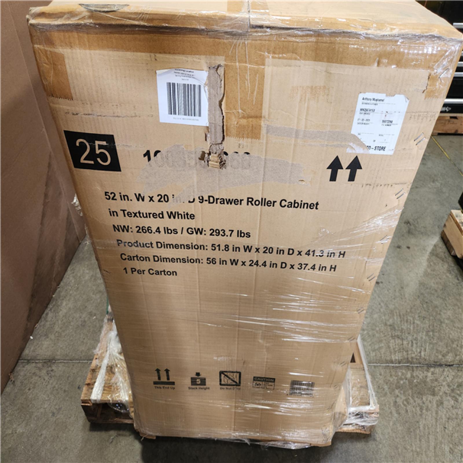 Phoenix NEW Husky Heavy-Duty 52 in. 9-Drawer Matte White Rolling Tool Cabinet