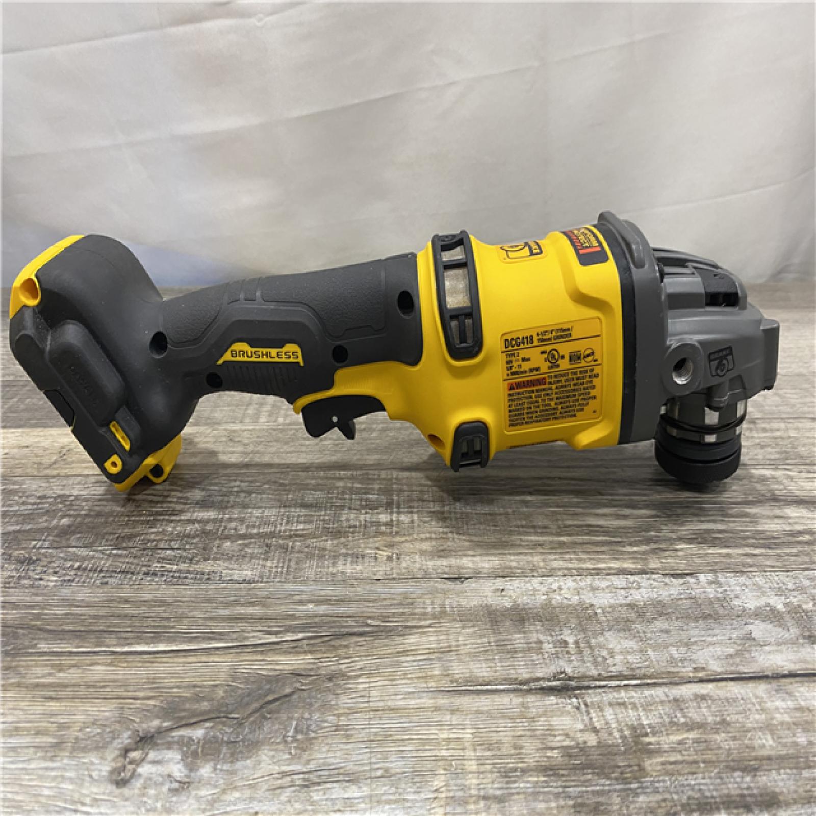AS-IS DEWALT 60V MAX Cordless Brushless 4.5 in. to 6 in. Small Angle Grinder with Kickback Brake (Tool Only)